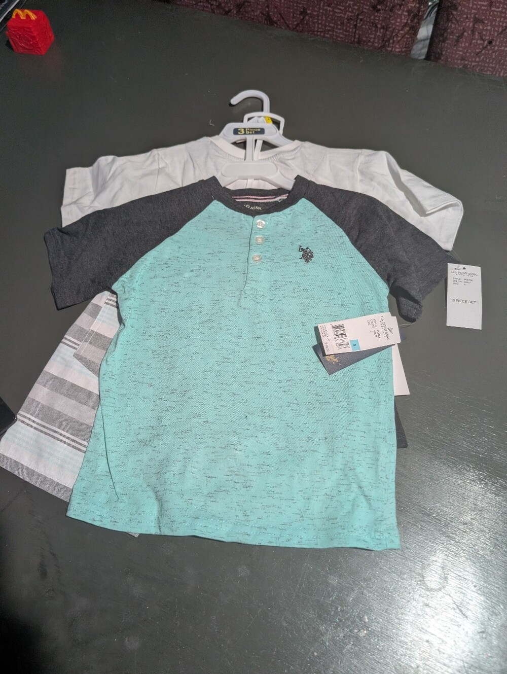 U.S. Polo Assn. Size 5 Boys Set 2 Shirts/1 Short NWT